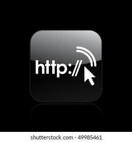 Vector illustration of modern icon depicting a web connect concept