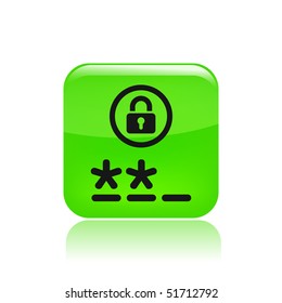 Vector illustration of modern icon depicting a login symbol
