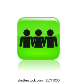 Vector illustration of modern icon depicting a social symbol