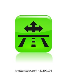 Vector illustration of modern icon depicting a concept of satellite navigation