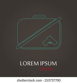 vector illustration of modern  icon detector