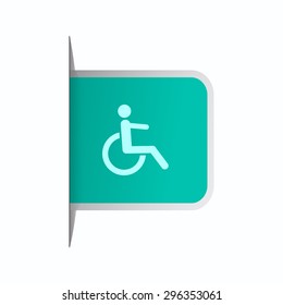 vector illustration of modern icon disability