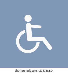 vector illustration of modern icon disability