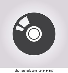 vector illustration of modern icon disk