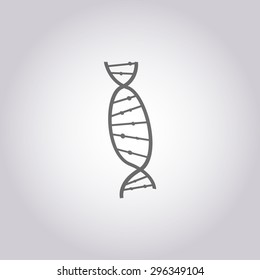 vector illustration of modern icon dna