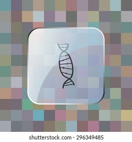 vector illustration of modern icon dna