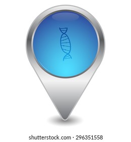 vector illustration of modern icon dna