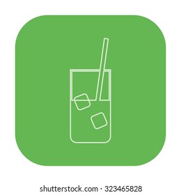 vector illustration of modern icon drink