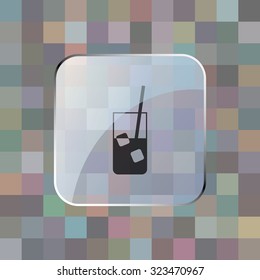 vector illustration of modern icon drink