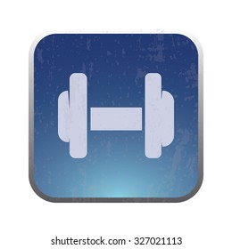 vector illustration of modern icon dumbbell