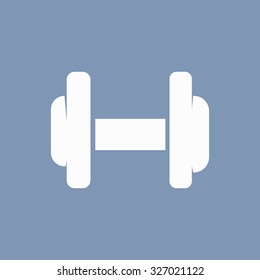 vector illustration of modern icon dumbbell