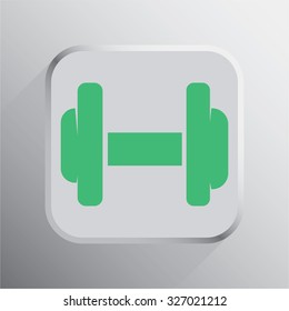 vector illustration of modern icon dumbbell