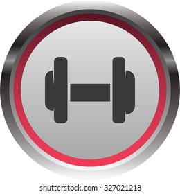 vector illustration of modern icon dumbbell