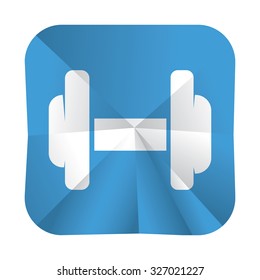 vector illustration of modern icon dumbbell