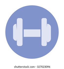 vector illustration of modern icon dumbbell