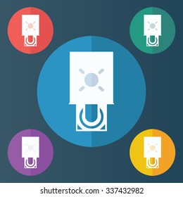 vector illustration of modern icon dvd