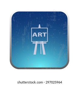 vector illustration of modern icon easel