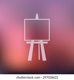 vector illustration of modern icon easel