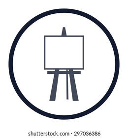 vector illustration of modern icon easel