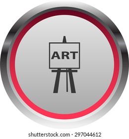 vector illustration of modern icon easel
