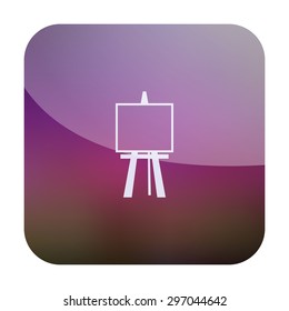 vector illustration of modern icon easel