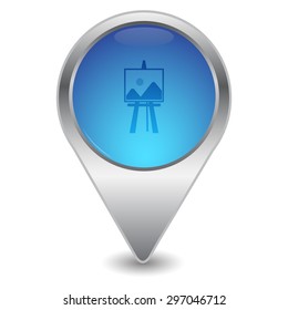 vector illustration of modern icon easel