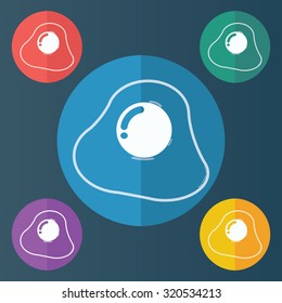 vector illustration of modern icon egg