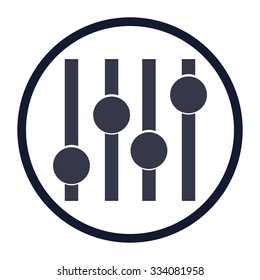vector illustration of modern icon eq