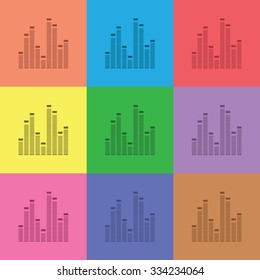 vector illustration of modern icon eq