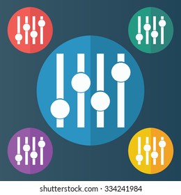 vector illustration of modern icon eq