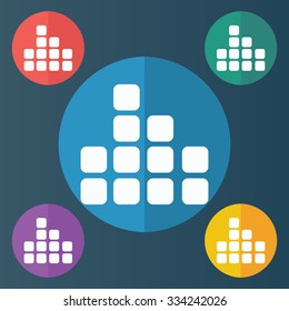 vector illustration of modern icon eq