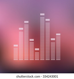 vector illustration of modern icon eq