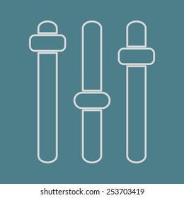 vector illustration of modern  icon equalizer
