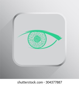 vector illustration of modern icon eye