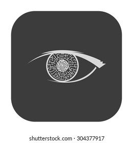 vector illustration of modern icon eye