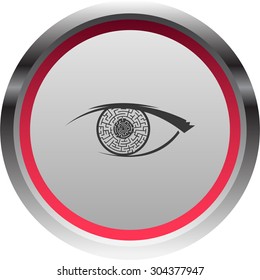 vector illustration of modern icon eye