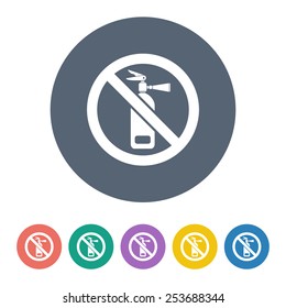 vector illustration of modern icon fire extinguisher