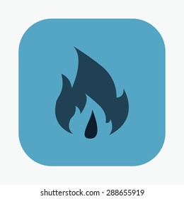 vector illustration of modern icon fire