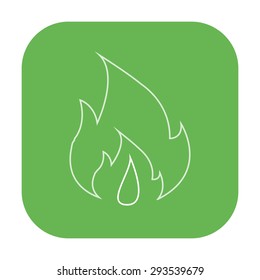 vector illustration of modern icon fire