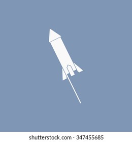 vector illustration of modern icon firework