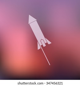 vector illustration of modern icon firework