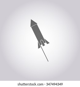 vector illustration of modern icon firework