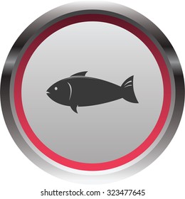 vector illustration of modern icon fish