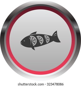 vector illustration of modern icon fish