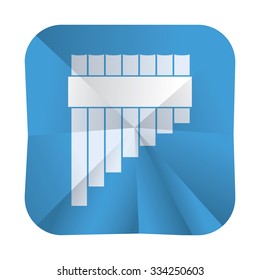 vector illustration of modern icon flute