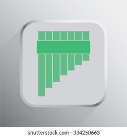 vector illustration of modern icon flute