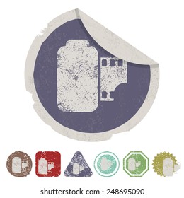 vector illustration of modern icon frame cinema