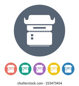vector illustration of modern icon frame photo camera