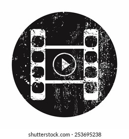 vector illustration of modern icon frame cinema