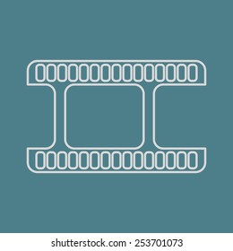 vector illustration of modern   icon frame cinema